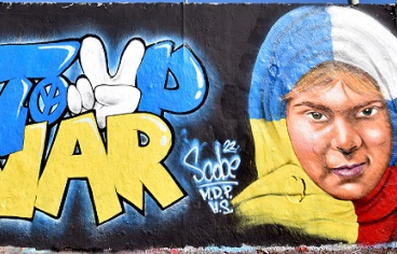 230203 Graffiti Stop War Ukraine Russia Mauerpark Berlin Eme Free Thinker
