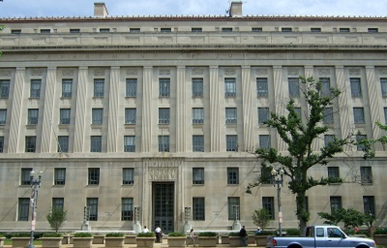 231212 Front of Department of Justice Building
