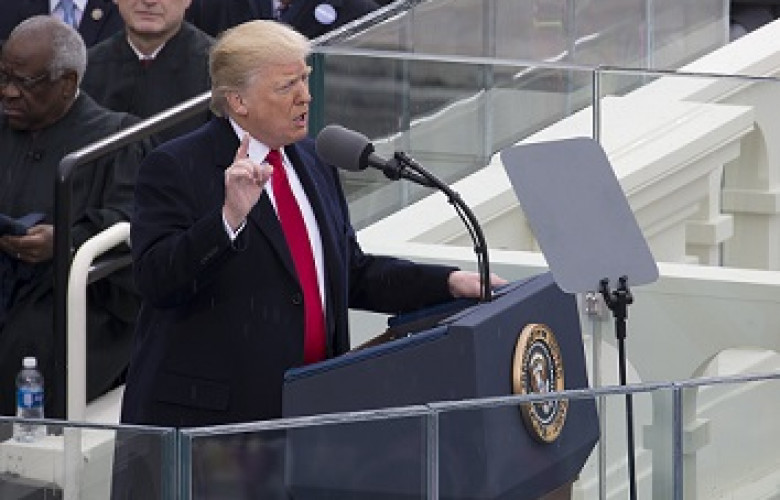 240301 Donald Trump delivering inauguration speech 2017 01 20
