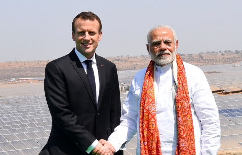 240311 2 The Prime Minister Shri Narendra Modi and the President of the French Republic Mr. Emmanuel Macron at the inauguration o