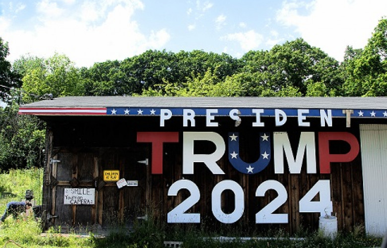 241208 President Trump 2024 barn sign Germantown New York
