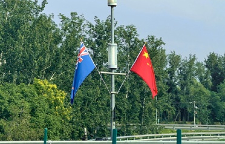 250618 Flags of New Zealand and China at Capital Airport Expwy 20250619162000