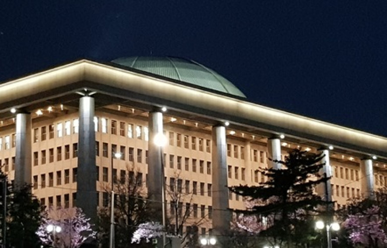 250701 National Assembly Building of South Korea night view
